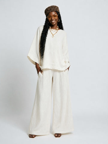 Grounded Loose Wide Leg Set
