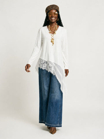 Free Spirit Irregular Lace Tunic