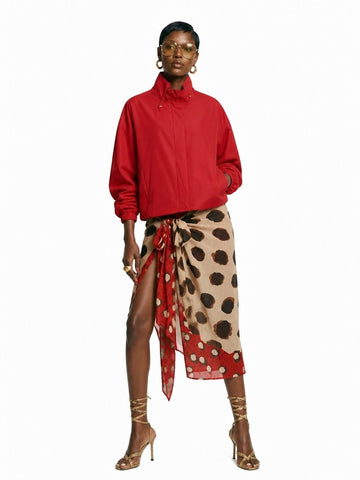 Grounded Cropped Drawstring Jacket