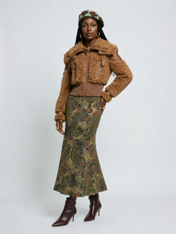Confident Faux Fur Cropped Jacket