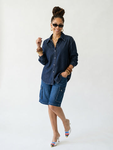 Grounded Oversized Denim Shirt