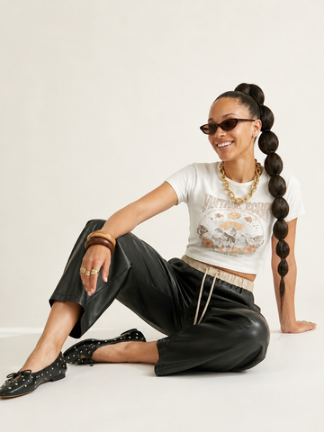 Bold Drawstring Wide Leg Pants
