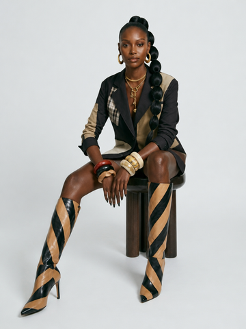 Audacious Patchwork Loose Blazer