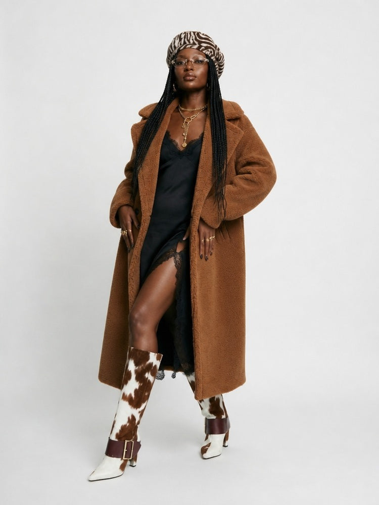 Grounded Oversized Teddy Coat