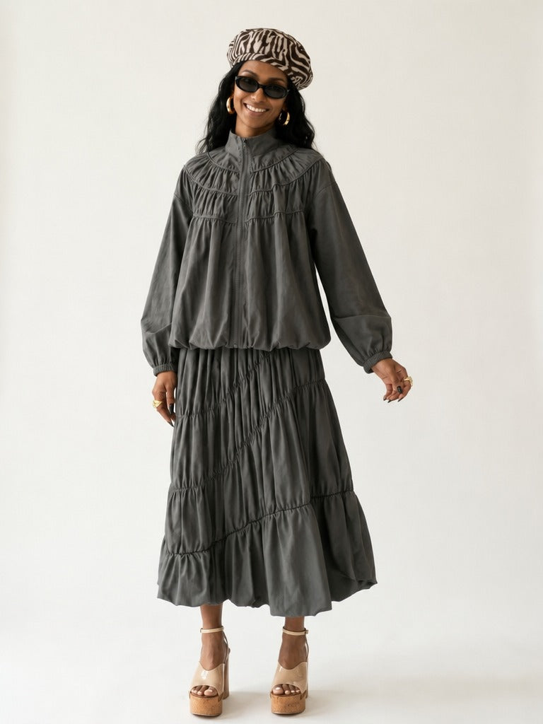 Ethereal Tiered Maxi Two-Piece Set
