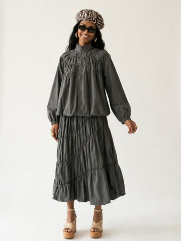 Ethereal Tiered Maxi Two-Piece Set