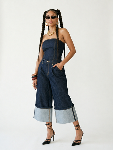 Unstoppable Cropped Wide-Leg Jeans