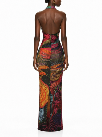 Prism Beaded Gown