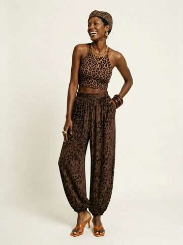 Final Sale Leopard Lantern Pants