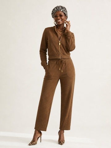 Grounded Drawstring Relaxed Two-Piece Set