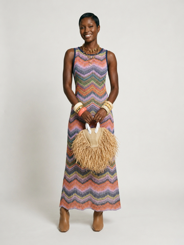 Wanderlust Striped Knit Maxi Dress