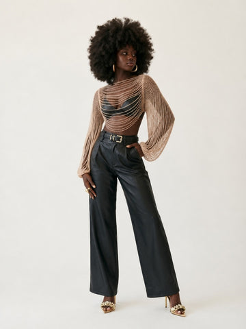 Radiant Beaded Fringe Top