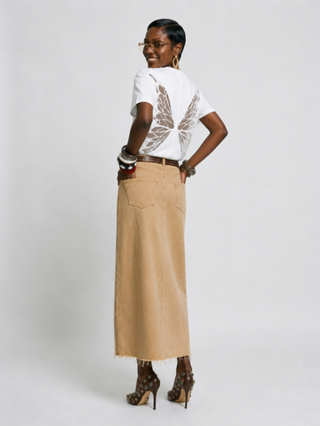 Free Spirit Butterfly Cutout Top