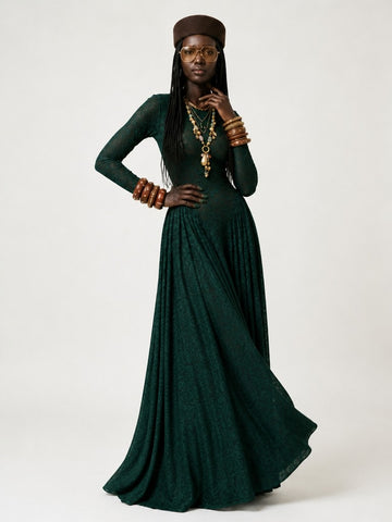 Limitless Striped Knit Maxi Dress