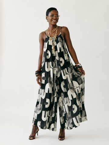 Free Spirit Printed Wide-Leg Jumpsuit