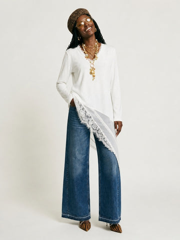 Free Spirit Irregular Lace Tunic