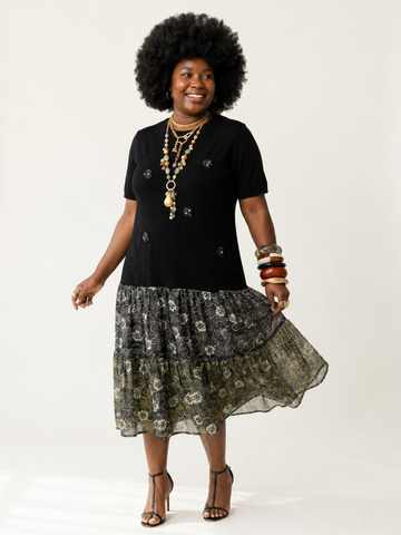 Free Spirit Floral Patchwork Maxi Dress