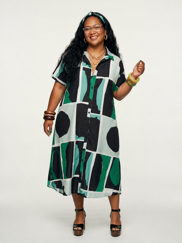 Limitless Printed Patchwork Maxi Dress