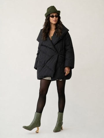 Vibrant Oversized Puffer Coat
