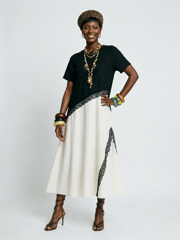 Sovereign Patchwork Lace Maxi Dress