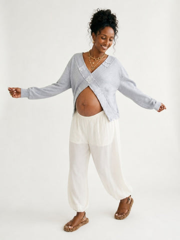 Free Spirit Crochet French Terry Top