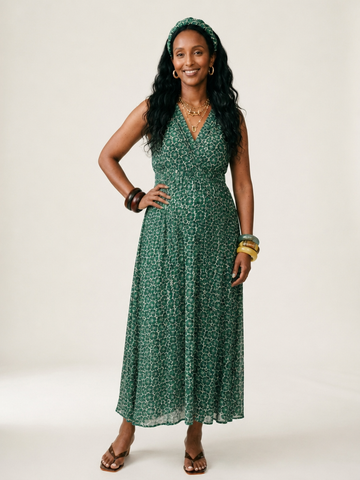 Free Spirit Floral Chiffon Maxi Dress