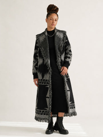 Distinctive Fringe Knit Cardigan