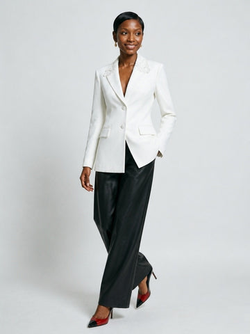 Audacious Lace-Back Blazer