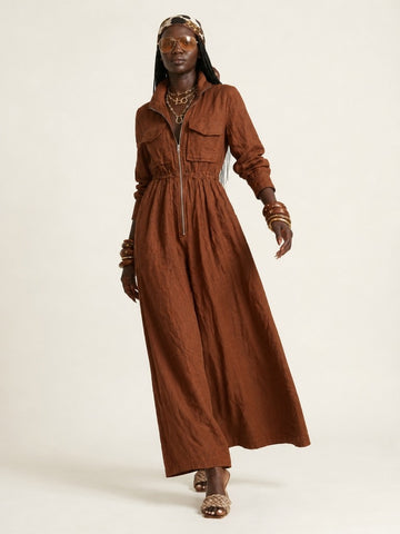 Wanderlust Drawstring Maxi Dress