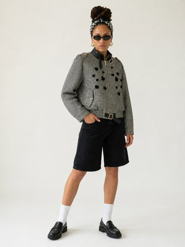 Audacious Herringbone Beaded Jacket