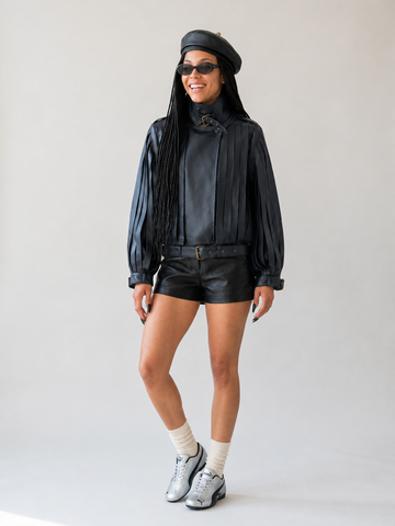 Audacious Tasseled Leather Jacket
