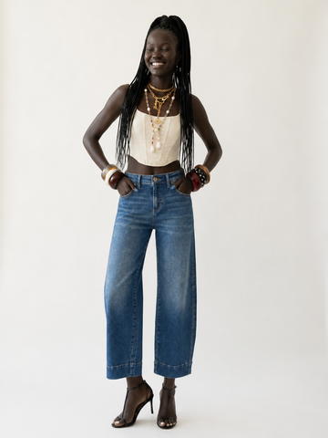Confident Cropped Denim Jeans