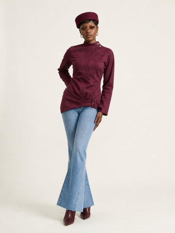 Confident Slim Belted Jacket