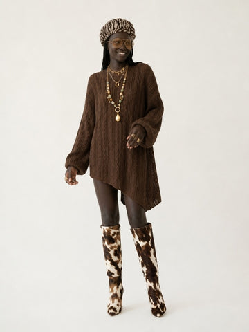 Unique Oversized Knit Pullover