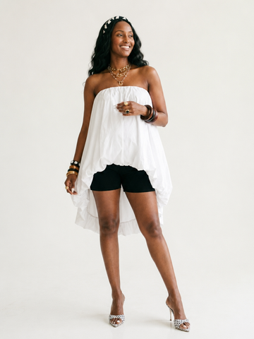 Liberated Strapless Sleeveless Mini Dress