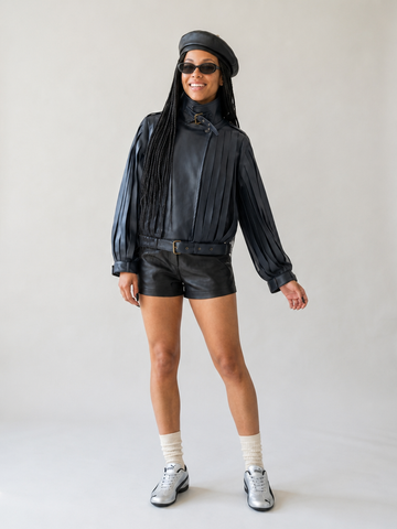 Audacious Tasseled Leather Jacket
