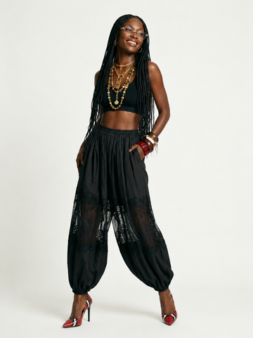 Audacious Pleated Lace Bloomers