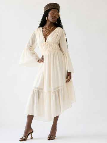 Free Spirit Ruffled Maxi Dress