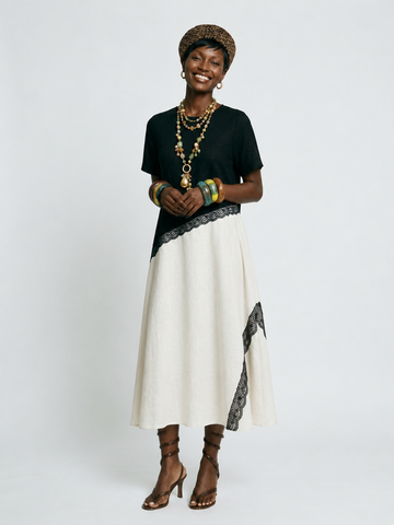 Sovereign Patchwork Lace Maxi Dress