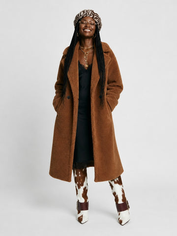 Grounded Oversized Teddy Coat