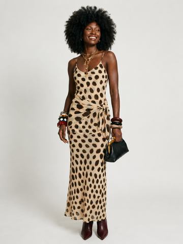 Fierce Animal Print Maxi Dress