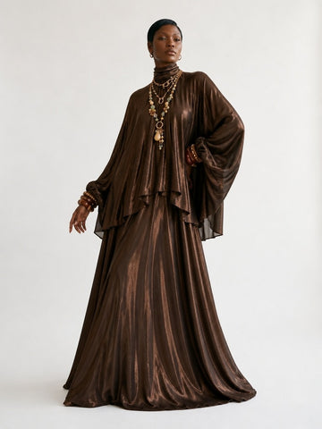 Radiant Shimmer Two-Piece Maxi Set