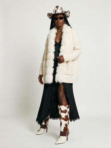 Radiant Fluffy Knit Cardigan