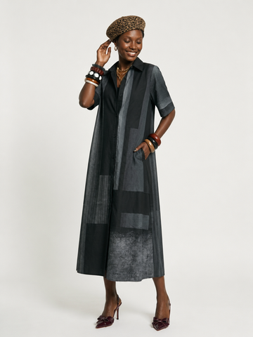 Unique Printed Loose Maxi Dress