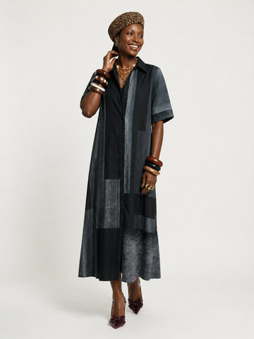 Unique Printed Loose Maxi Dress