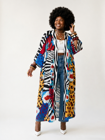 Vivacious Printed Bohemian Kimono