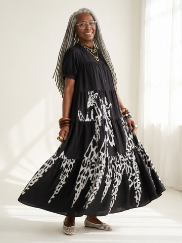 Sovereign Printed Tiered Maxi Dress
