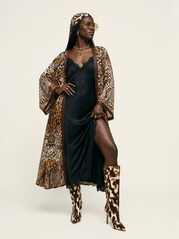 Wild Heart Leopard Print Kimono