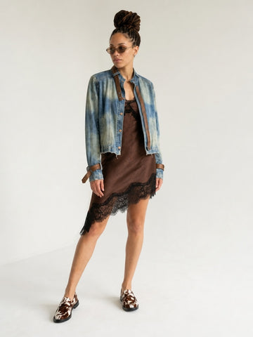 Adventurous Gradient Denim Jacket