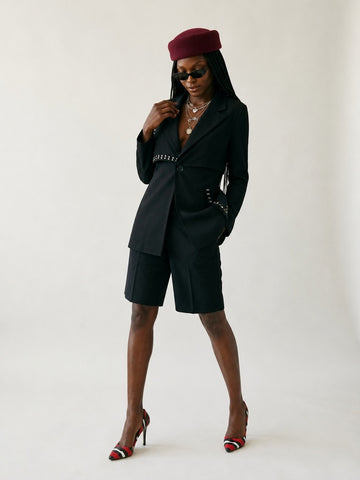 Audacious Rivet Irregular Jacket